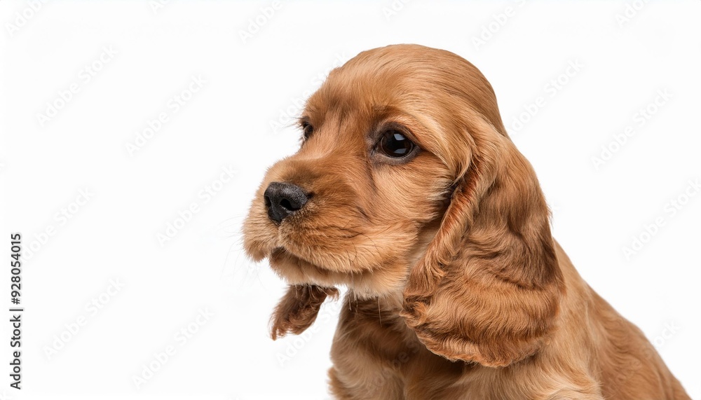 イングリッシュ・コッカー・スパニエルの子犬のポートレート(English Cocker Spaniel puppy portrait on white background)
イングリッシュ・コッカー・スパニエルの子犬のポートレート(English Cocker Spaniel puppy portrait on white background)