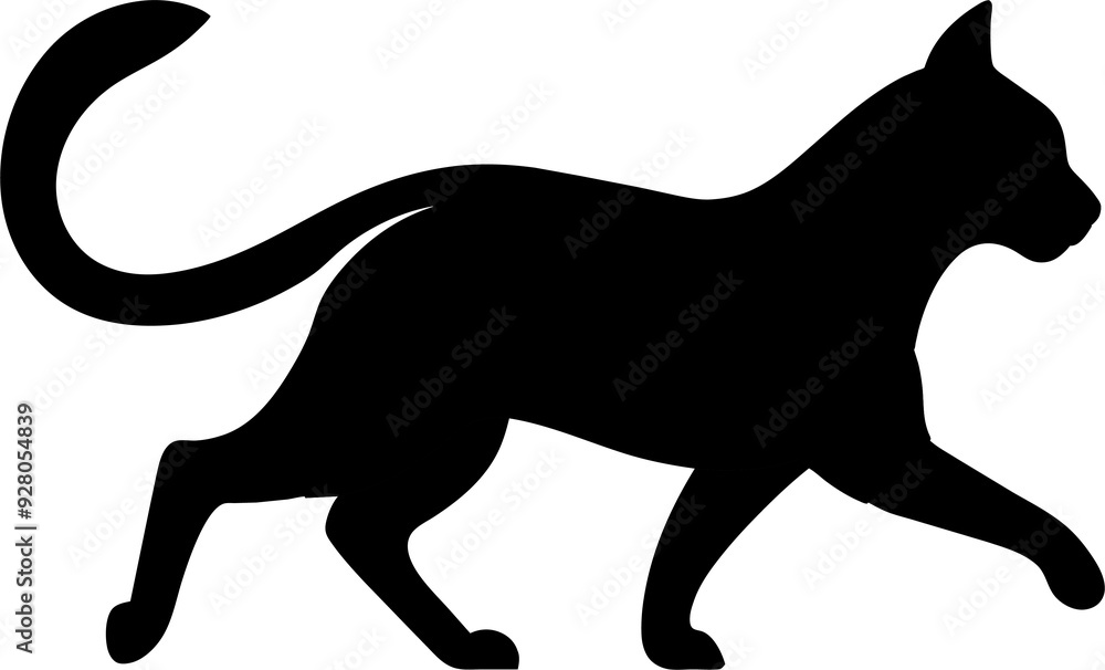 cheetah black Silhouette vector art Illustration with white background cheetah black Silhouette vector art Illustration with white background
