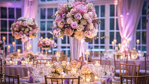 Grand wedding decoration in the country manor, floral decor and event celebration, flowers, wedding aisle and tablescape in the garden, English countryside style idea