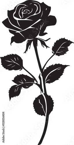 Black Rose Silhouette