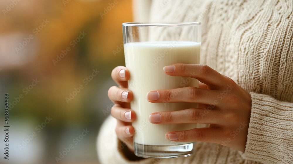 hand gently holding a glass of milk, symbolizing purity, nourishment, and simplicity. The clean, white background emphasizes the wholesome and natural essence of the milk hand gently holding a glass of milk, symbolizing purity, nourishment, and simplicity. The clean, white background emphasizes the wholesome and natural essence of the milk