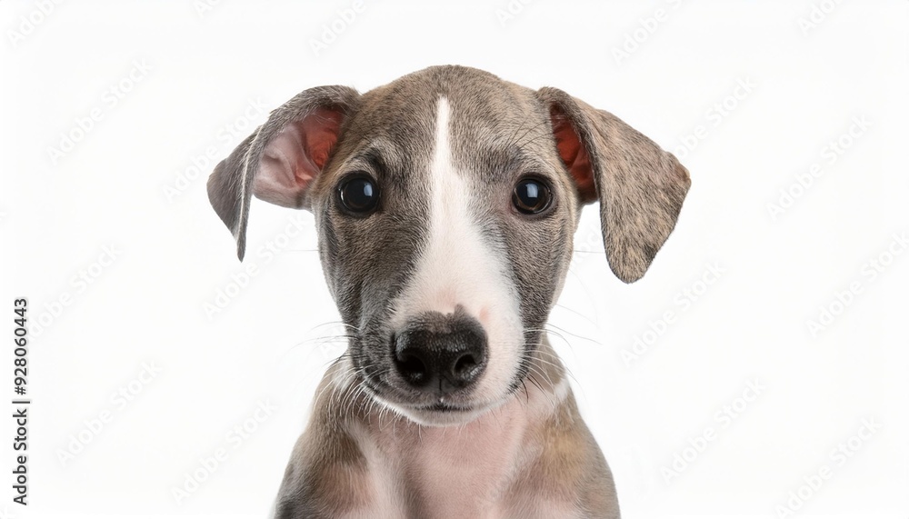 ウィペットの子犬のポートレート(Whippet puppy portrait on white background)
ウィペットの子犬のポートレート(Whippet puppy portrait on white background)