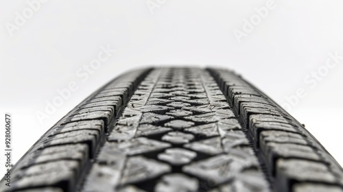 Close-up of a Car Tire Treads photo