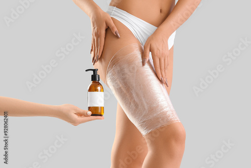 Young woman with stretch fi...