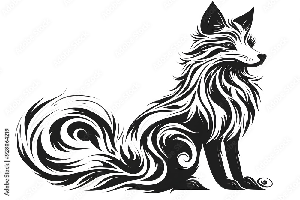 Obraz premium A tattoo drawing idea on a white background, featuring simple yet impactful designs. The clean lines and stark contrast create a visually striking effect, perfect for timeless and versatile artwork.