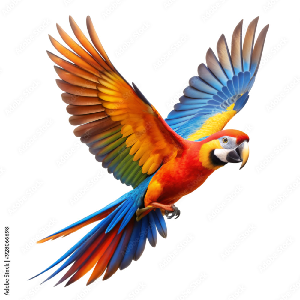 Obraz premium Flying parrot