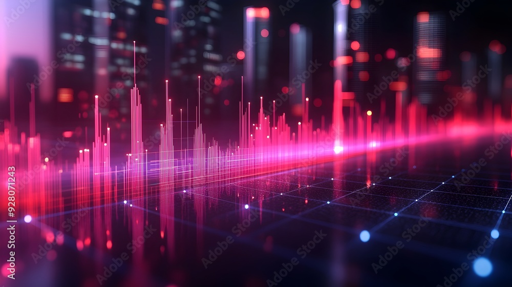 3D Rendered Visualization of Slowing Net Income Growth Signaling Potential Challenges Ahead 3D Rendered Visualization of Slowing Net Income Growth Signaling Potential Challenges Ahead