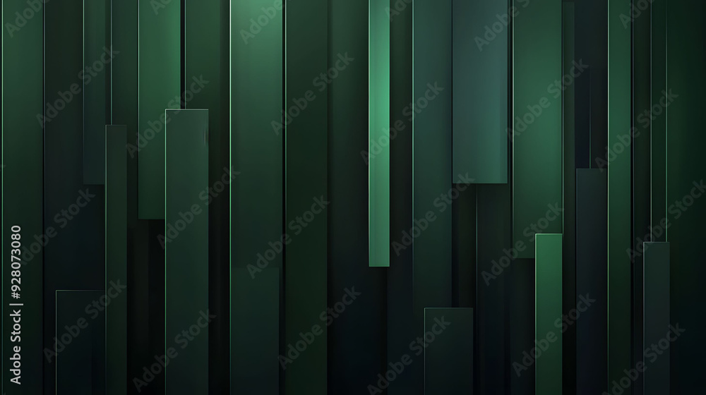 Dark green abstract background with vertical rectangular shapes. Vector illustration for graphic design Dark green abstract background with vertical rectangular shapes. Vector illustration for graphic design