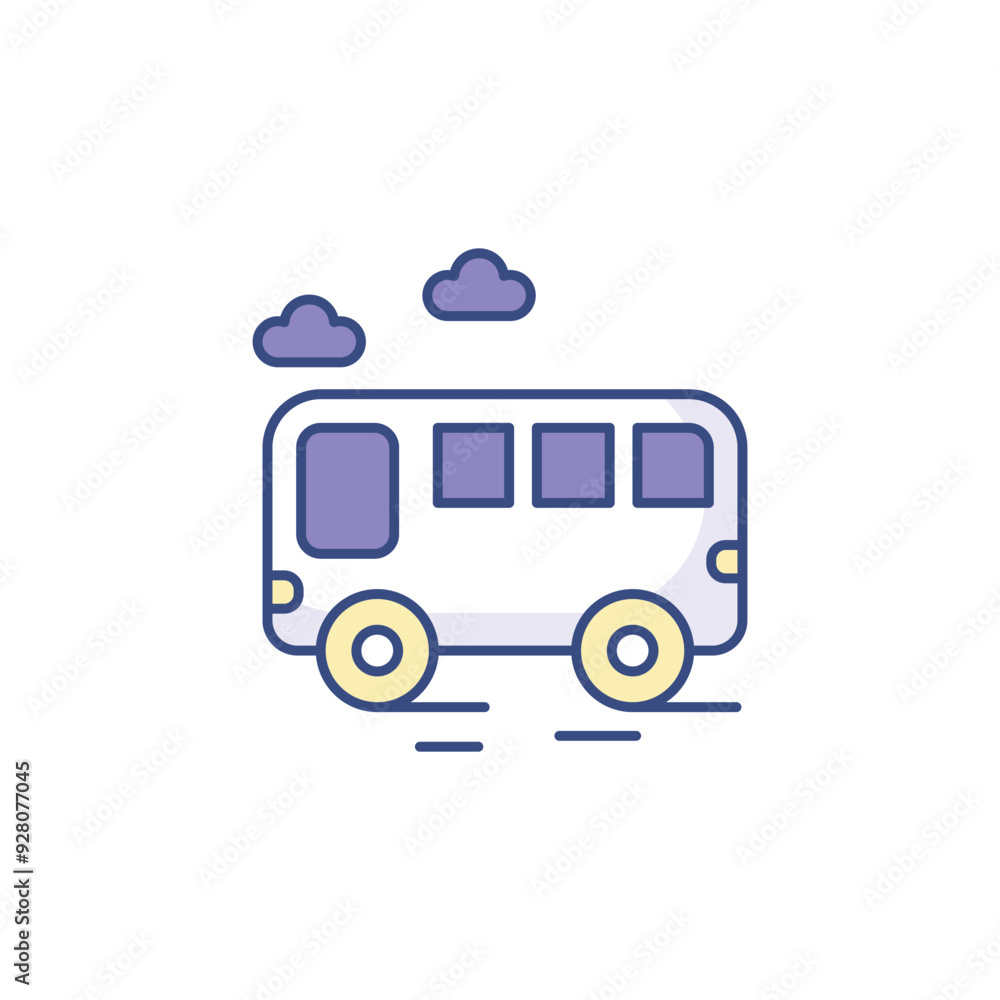 Bus icon design with white background stock illustration Bus icon design with white background stock illustration