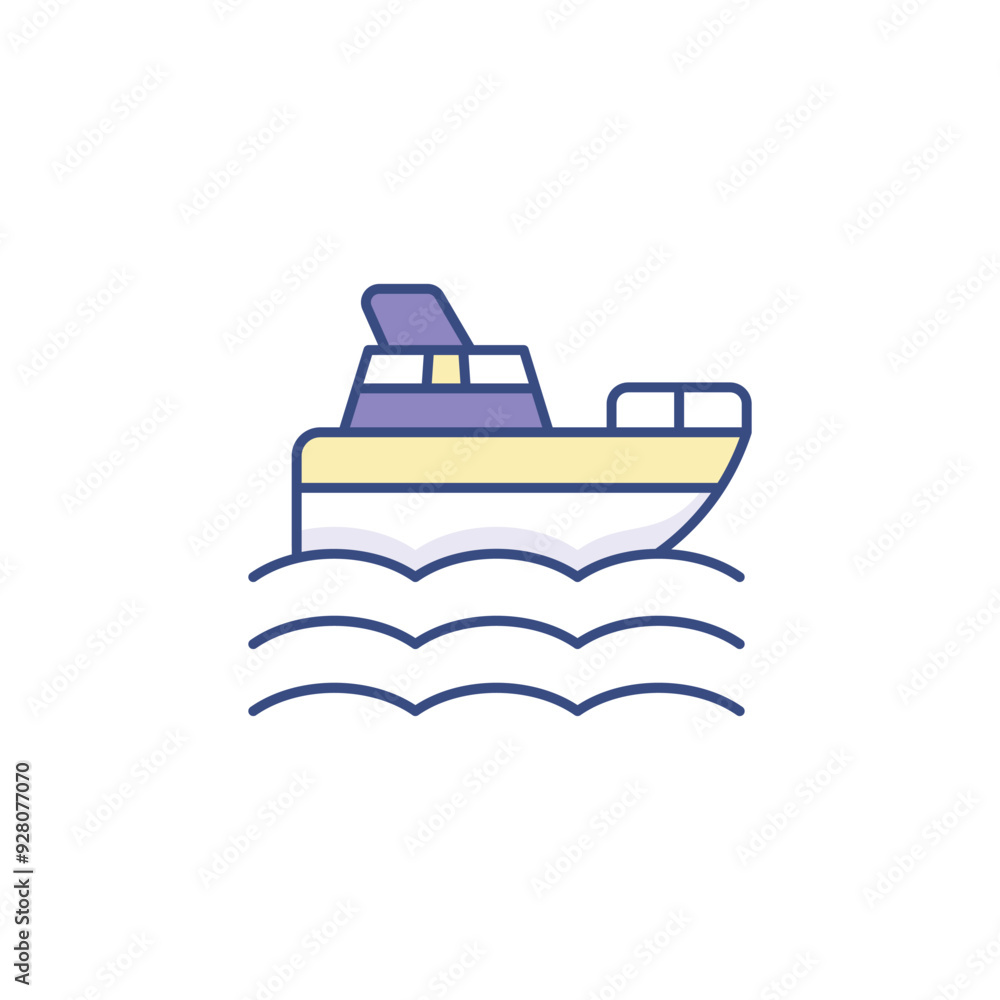 Boat icon design with white background stock illustration Boat icon design with white background stock illustration
