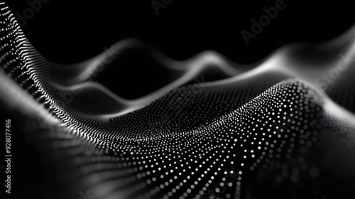 modern abstract particles dots background banner Dark black neutral futuristic technology background vector illustration.