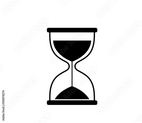 Wallpaper Mural Hourglass icon. Sandglass timer isolated on white background. Clock Sign. Vector illustration Torontodigital.ca