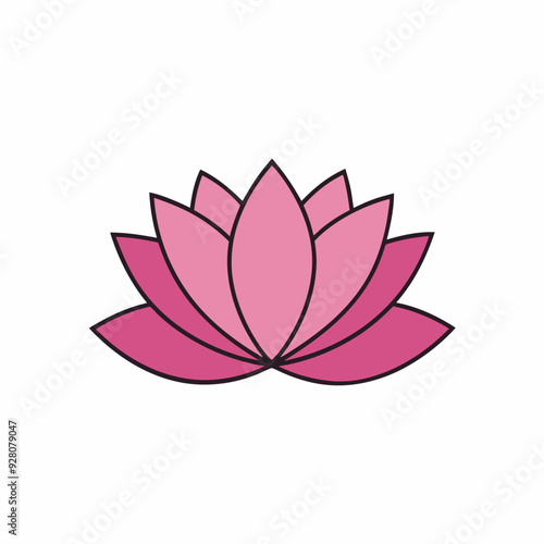 lotus flower vector illustration, Flowers vector art, lotus flower silhouette, lotus flower icon, lotus flower line art,eps, black and white lotus