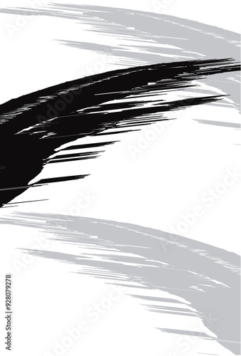 筆文字　墨　かすれ　背景