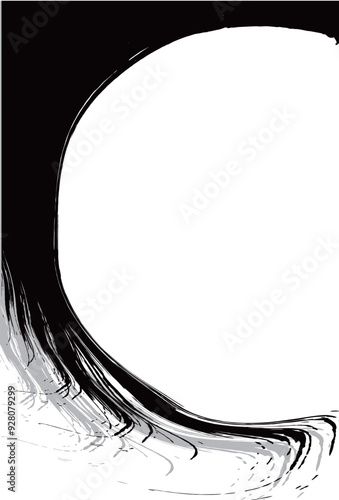 筆文字　墨　かすれ　背景