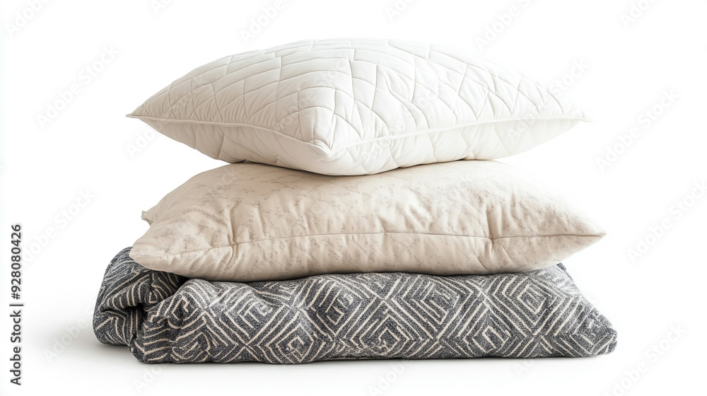 Obraz premium Adjusting any pillows or blankets for optimal comfort.