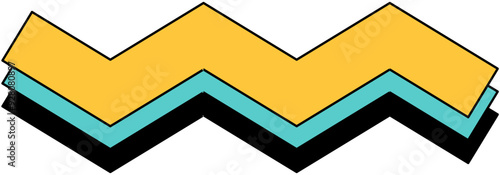 Retro Memphis Geometric Shape