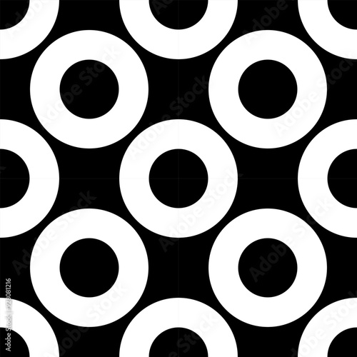 Seamless geometric pattern in black and white. Abstract background.