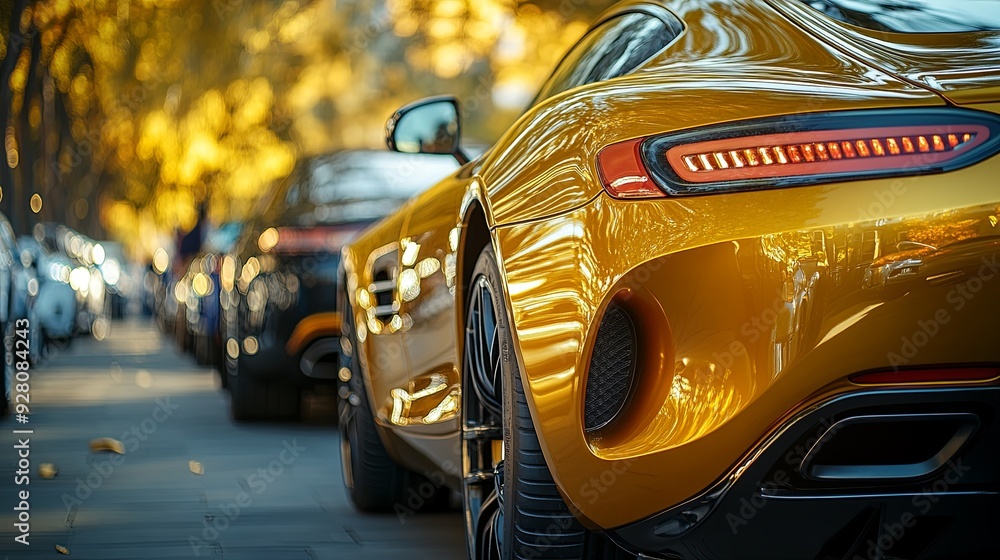 Shiny Gold Luxury. Urban Lifestyle concept Shiny Gold Luxury. Urban Lifestyle concept