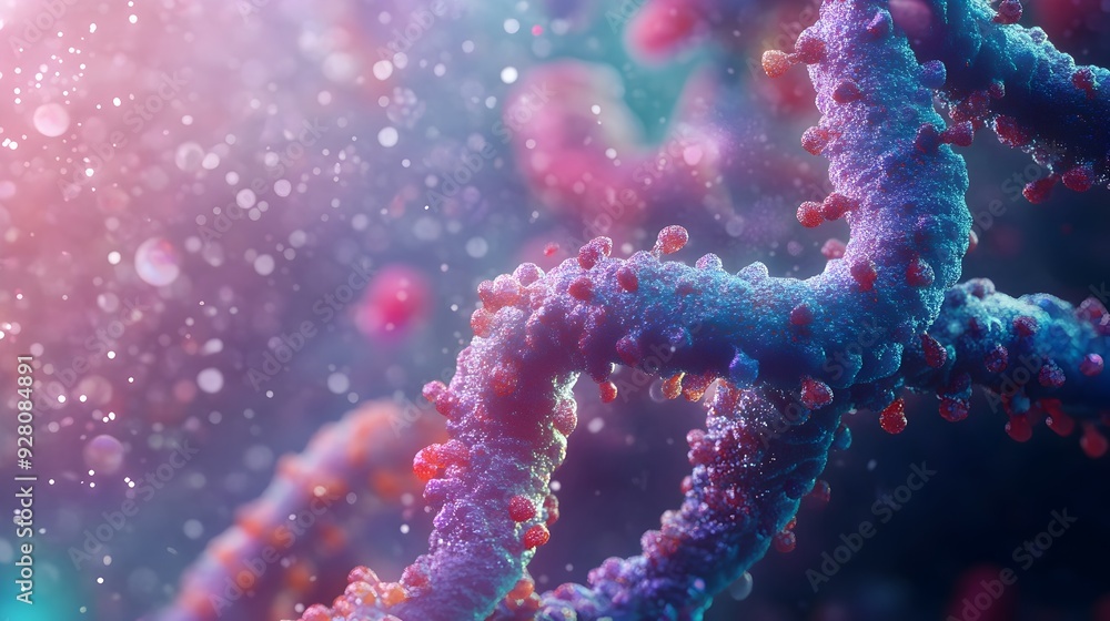 Glowing Abstract Molecular Structure Representing Scientific Genetic Research and Discovery Glowing Abstract Molecular Structure Representing Scientific Genetic Research and Discovery