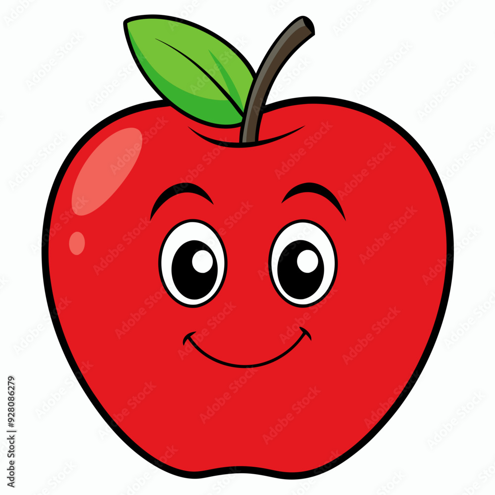 Red apple with leaves isolated on white, red apple vector illustration, fruti vector art, red apple silhouette, food icon, apples line art, eps Red apple with leaves isolated on white, red apple vector illustration, fruti vector art, red apple silhouette, food icon, apples line art, eps