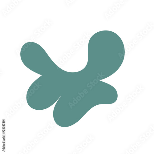 Green abstract shapes vector 