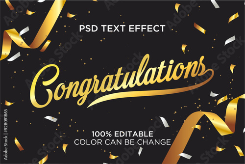 Congratulations gold banner