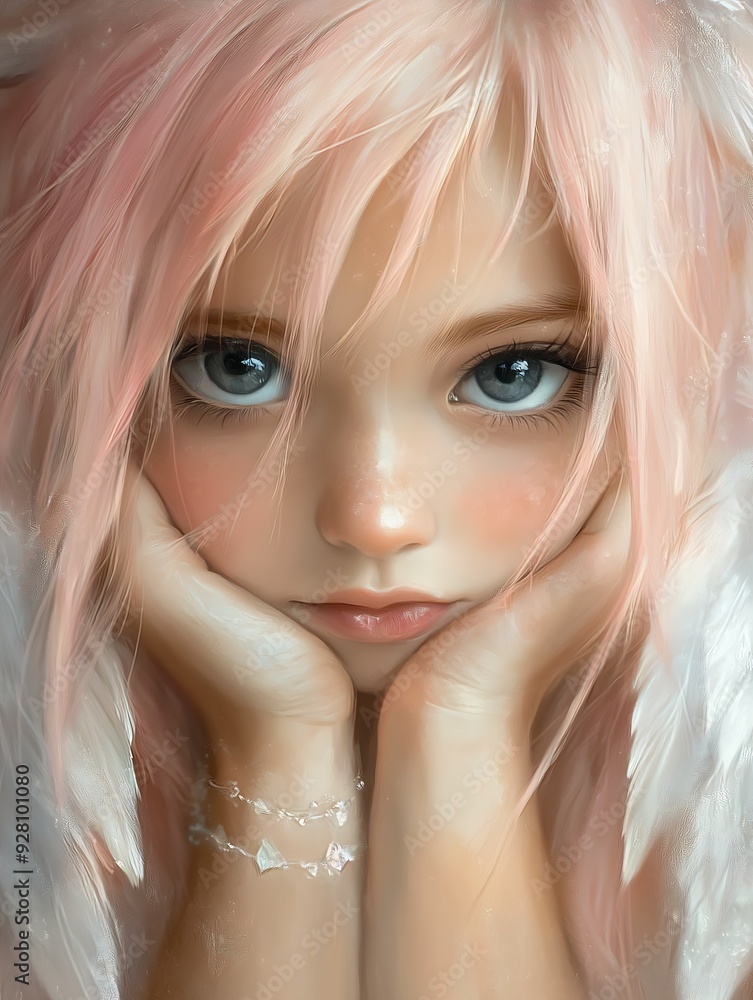 girl hair wings posing closeup portrait eyes pupils elf sad looking hollow cheeks sweet frozen cold stare cupid girl hair wings posing closeup portrait eyes pupils elf sad looking hollow cheeks sweet frozen cold stare cupid