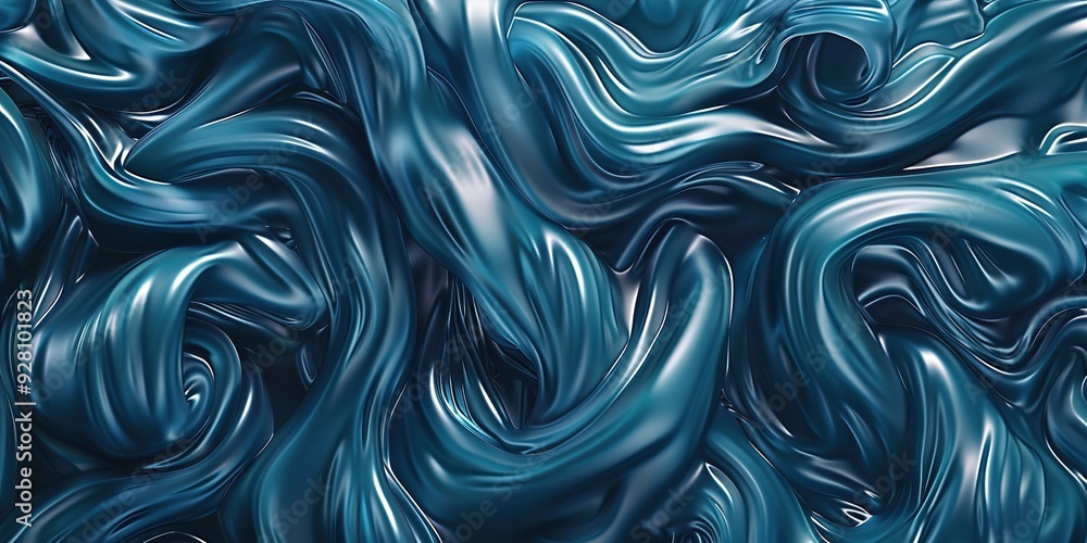 Obraz premium abstract blue background with waves