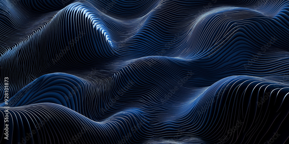 Abstract blue waves background forming an elegant pattern Abstract blue waves background forming an elegant pattern