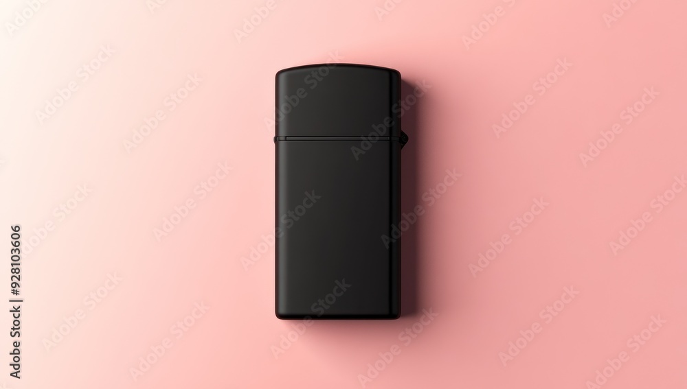Black lighter isolated on a white background, in a simple style, as a png transparent or slightly blurred Black lighter isolated on a white background, in a simple style, as a png transparent or slightly blurred