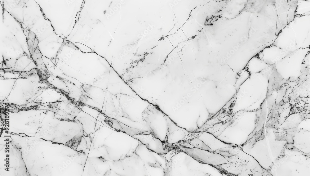 White Marble Surface with Black Veins White Marble Surface with Black Veins