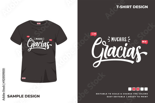 muchas gracias t shirt design