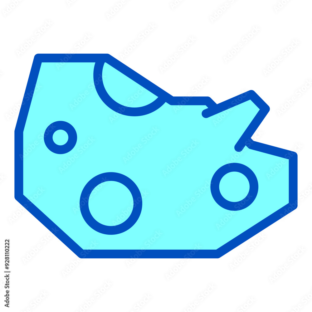 Obraz premium Meteorit for Space Icon