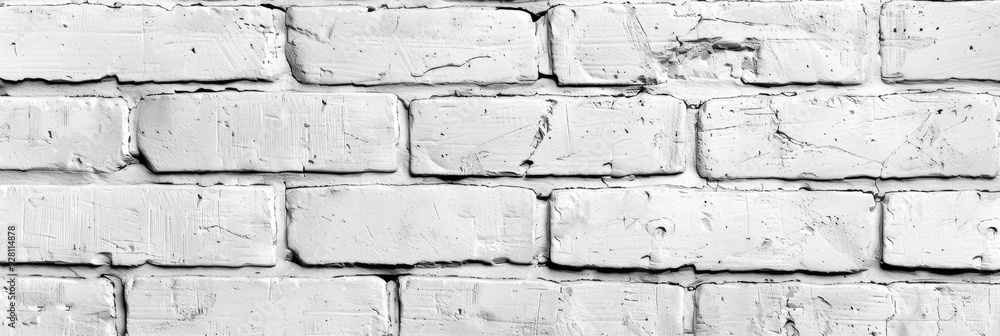 A Close-Up View of a White Brick Wall with Mortar A Close-Up View of a White Brick Wall with Mortar