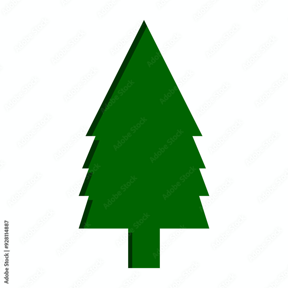 christmas tree icon isolated with white background christmas tree icon isolated with white background