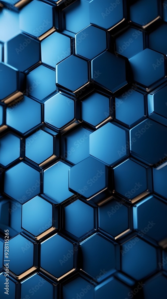 Blue Shiny Hexagon Wallpaper for Phones Blue Shiny Hexagon Wallpaper for Phones