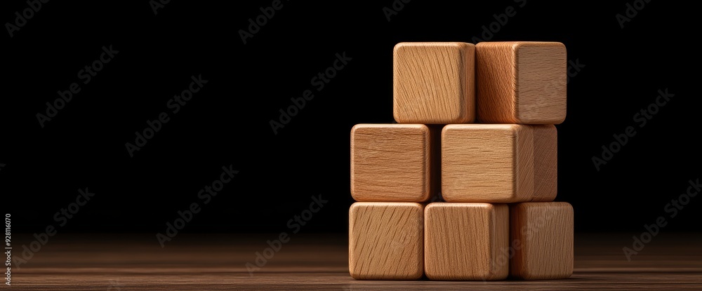 Wooden Blocks With Month Names, Calendar And Planning Concept Wooden Blocks With Month Names, Calendar And Planning Concept