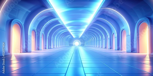 3d render of a tunnel