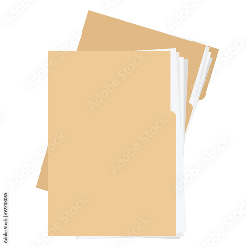File and Document Papers Illustration
