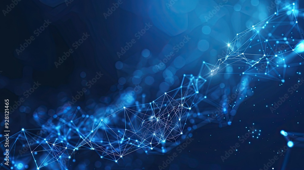 Abstract Blue Network Abstract Blue Network