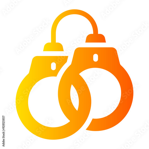 handcuffs Gradient icon