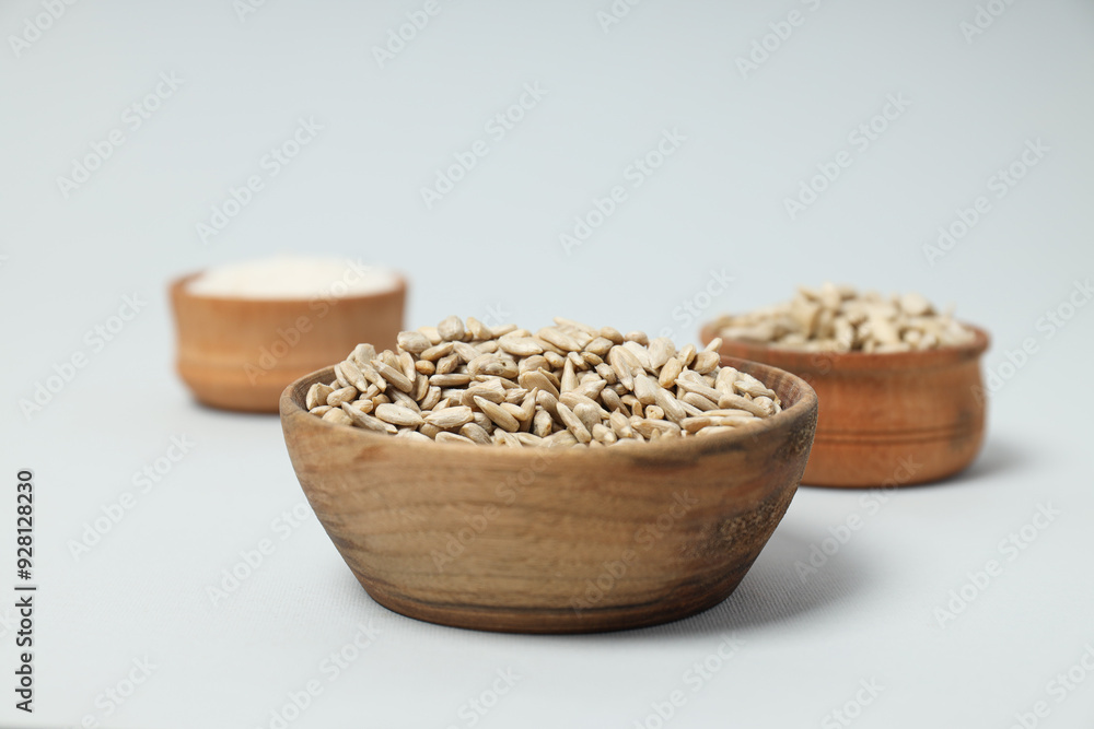 Sunflower seeds, concept of harvest, tasty snack Sunflower seeds, concept of harvest, tasty snack