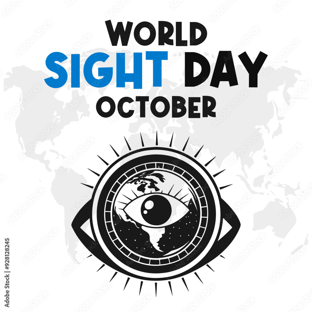 World Sight Day Vector Eye Health and Vision Awareness Design for Global Eye Care World Sight Day Vector Eye Health and Vision Awareness Design for Global Eye Care