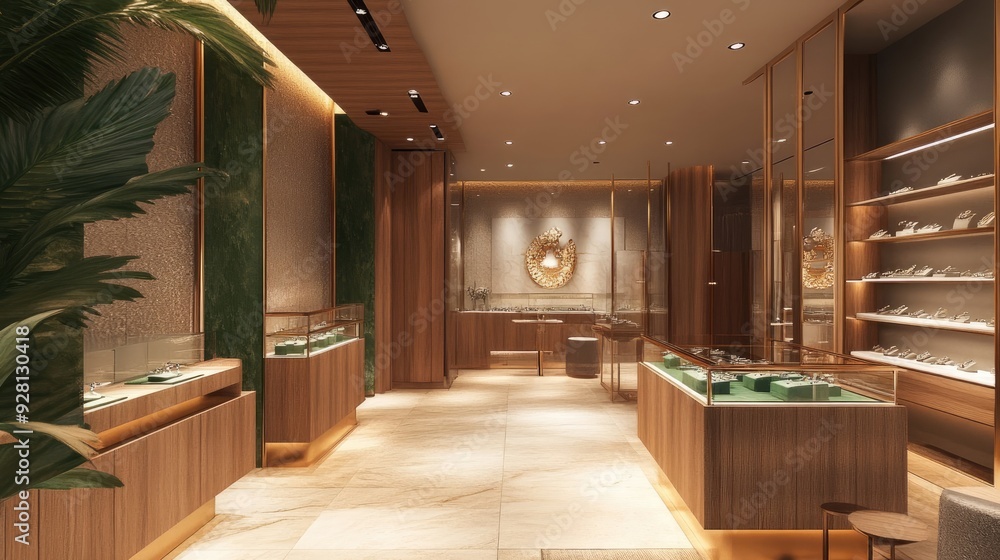 Chic Jewelry Store Featuring Modern Decor Chic Jewelry Store Featuring Modern Decor