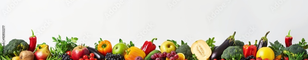 A Colorful Arrangement of Fresh Fruits and Vegetables A Colorful Arrangement of Fresh Fruits and Vegetables