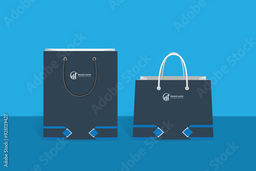 Company shopping bags design