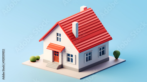 Wallpaper Mural Cartoon style house model Torontodigital.ca