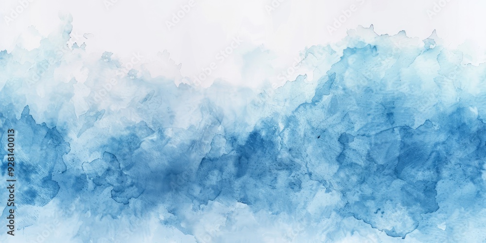 Fototapeta premium Abstract Watercolor Background with Blue Hues