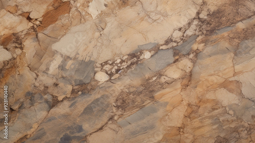 earth-toned marble surface with natural patterns and textures, creating the appearance of rock formations or desert landscapes.
